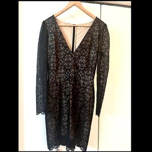 Beautiful Black Lace Dress by Wilfred